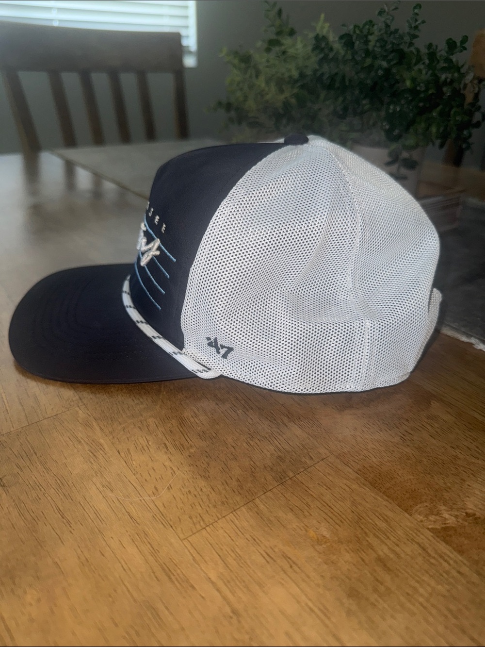Titans 47 Brand Navy & White Mesh Trucker Hat - Picture 3 of 5